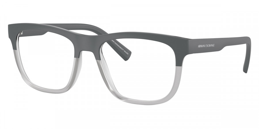 Color: Matte Gray/Transparent Gray (8031) - Armani Exchange AX3050803153