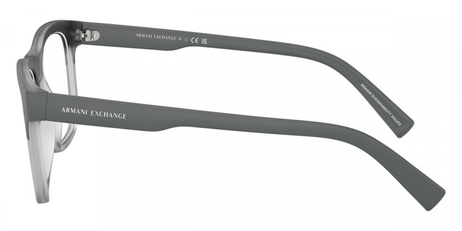 Color: Matte Gray/Transparent Gray (8031) - Armani Exchange AX3050803153