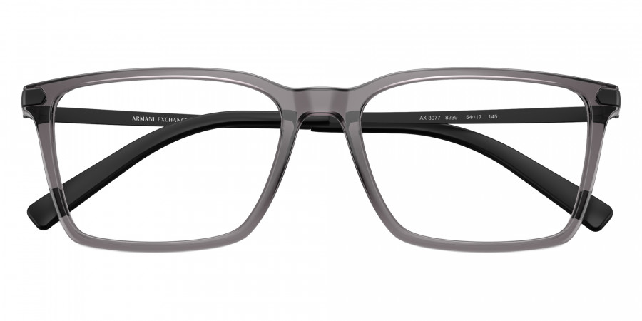 Color: Shiny Transparent Gray (8239) - ARMANI EXCHANGE AX3077823954