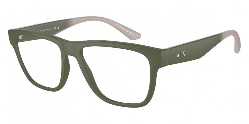 Armani Exchange™ AX3105 8301 55 - Matte Green/Green Gradient Gray