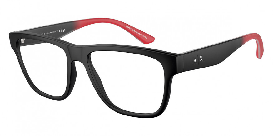 Armani Exchange™ AX3105F 8078 55 - Matte Black/Black Gradient Red