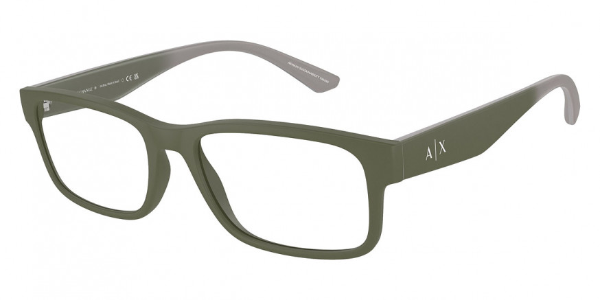 Armani Exchange™ AX3106 8301 56 - Matte Green/Green Gradient Gray