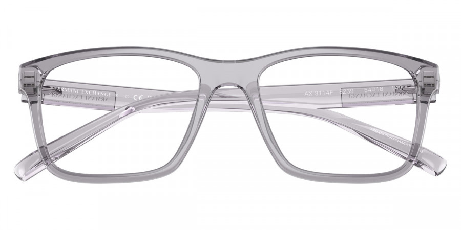 Color: Shiny Transparent Gray (8239) - Armani Exchange AX3114F823955