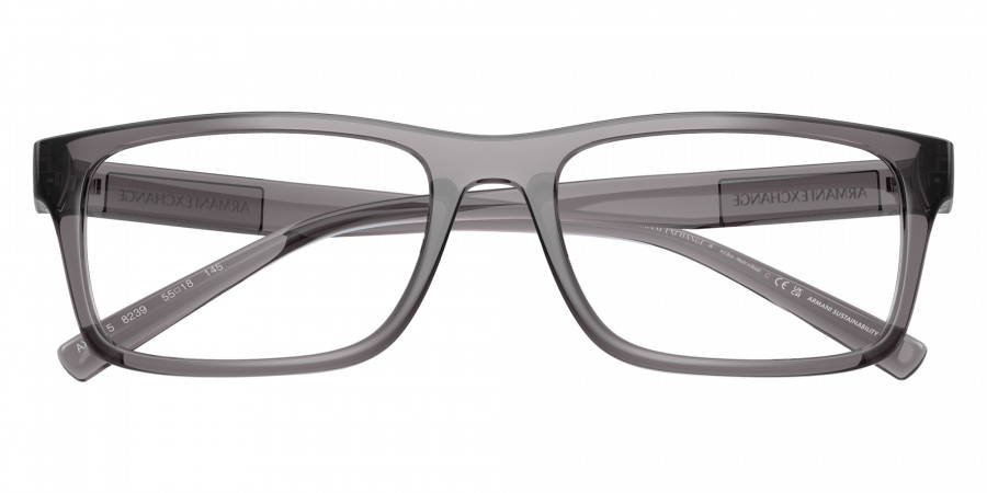 Color: Shiny Transparent Gray (8239) - ARMANI EXCHANGE AX3115823955