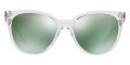 Transparent Crystal / Light Green Mirrored Petrol
