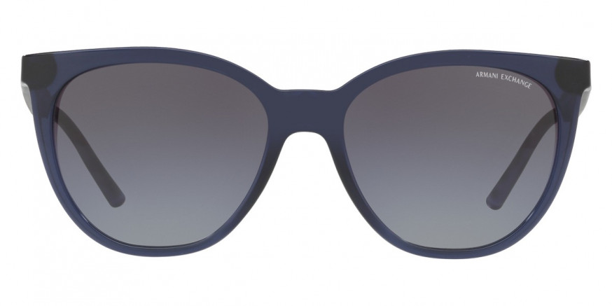 Color: Transparent Blue (82378G) - Armani Exchange AX4072SF82378G55