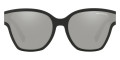 Matte Black / Light Gray Mirrored Silver