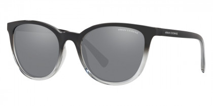 Color: Black/Transparent Smoke (82556G) - Armani Exchange AX4077S82556G55