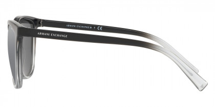 Color: Black/Transparent Smoke (82556G) - Armani Exchange AX4077S82556G55