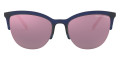 Matte Blue Milky / Dark Gray Mirrored Pink