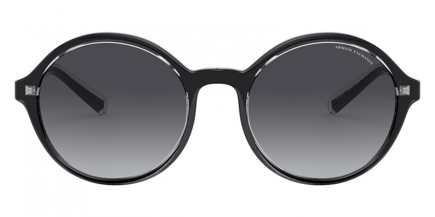 Color: Shiny Black (83218G) - Armani Exchange AX4101SF83218G55