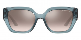 Color: Shiny Transparent Azure (82408Z) - Armani Exchange AX4125SU82408Z54