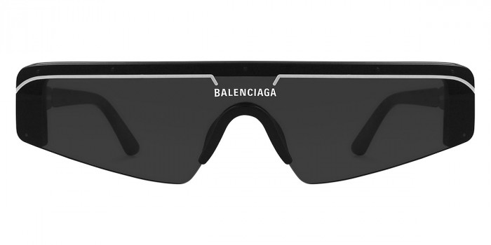 【関税込み】Balenciaga ブラック Ski スクエアサングラス 関税込 BALENCIAGA バレンシアガ スクエア ロゴ サングラス 黒