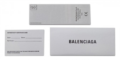 Certificate of Authenticity from Balenciaga™