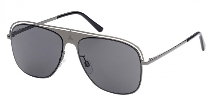 サングラス Bally Sunglasses BY0051K 01D Polarized Bally BY0051-K 01D Black/Gold Polarized Butterfly Over Size