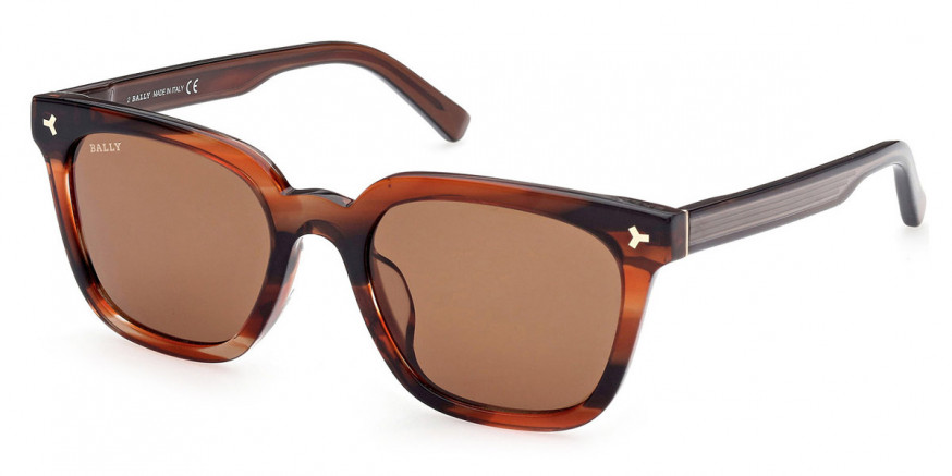 Bally™ BY0085-H 50E 54 - Gradient Brown-To-Honey & Transparent Gray with Rose Gold