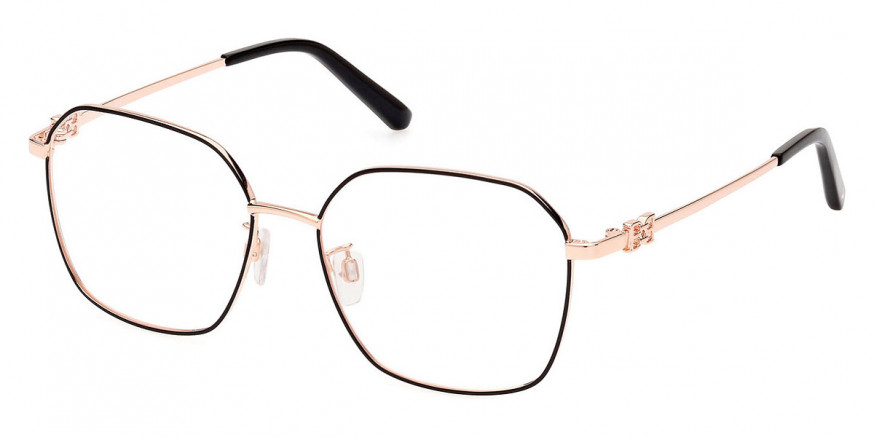 Bally™ BY5072-H 033 54 Shiny Pink Gold/Transparent Peach Eyeglasses