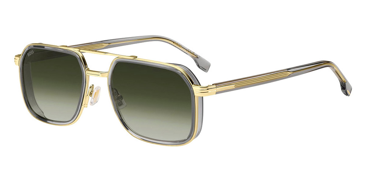 通販でクリスマス Boss™ 1724/S 0FT39K 55 Gray Gold Sunglasses ウェア