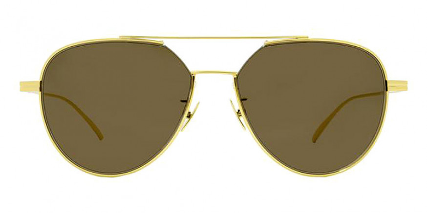 Bottega Veneta™ BV1013SK Aviator Sunglasses | EyeOns.com