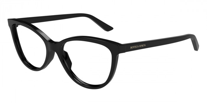 BOTTEGA VENETA ティシキャットアイ眼鏡 BV1354O 001 BV1354O Bottega Veneta Cat Eye Glasses 001 Shiny Black - eye