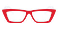 Top Red on White