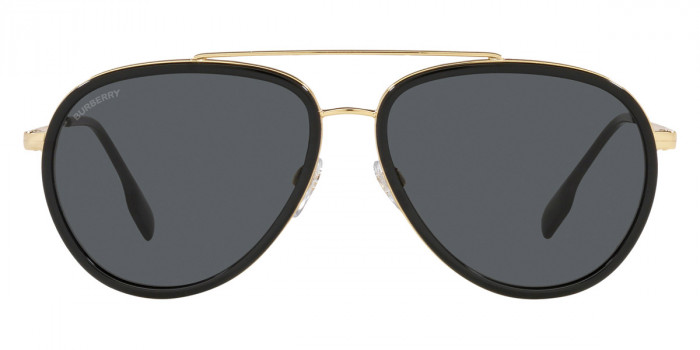 BURBERRY イレキュラフレムサンクラス BE3153D 131687 Burberry BE3153D XXL (57 - 19) with Brown lenses and Gold
