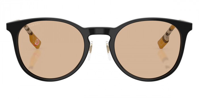 Burberry™ BE4380D 38538G 51 Black and Vintage Check Sunglasses