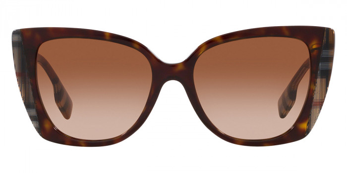 BURBERRY™ Meryl BE4393 405313 54 - Dark Havana/Check Brown