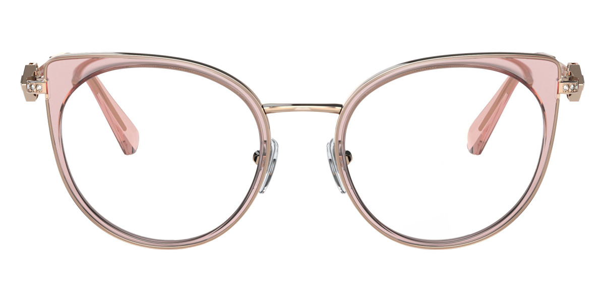Bvlgari™ BV2228B 2023 51 Pink Gold/Transparent Pink Eyeglasses