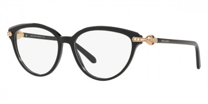 Color: Top Transparent Grey on Black (5464) - Bvlgari BV4171B546452
