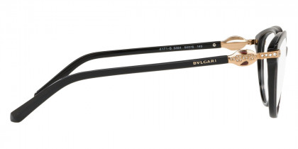 Color: Top Transparent Grey on Black (5464) - Bvlgari BV4171B546452