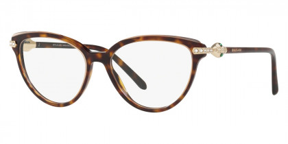 Color: Top Transparent Pink on Dark Havana (5465) - Bvlgari BV4171BF546554