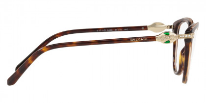 Color: Top Transparent Pink on Dark Havana (5465) - Bvlgari BV4171BF546554
