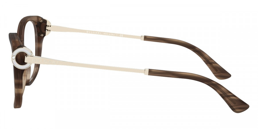 Color: Striped Brown (5240) - Bvlgari BV4189B524052