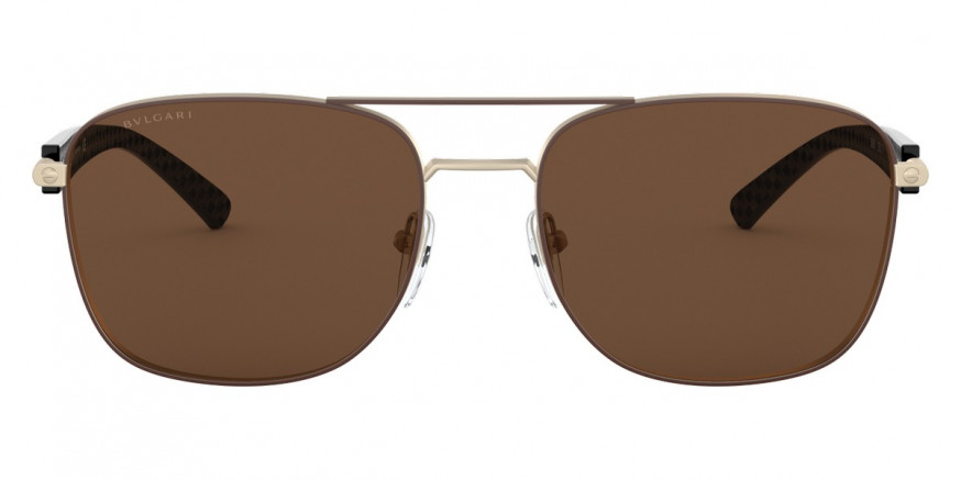 Color: Matte Brown/Matte Pale Gold (205273) - Bvlgari BV505020527357