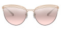 Pink Gold / Light Pink Mirrored Gradient Silver
