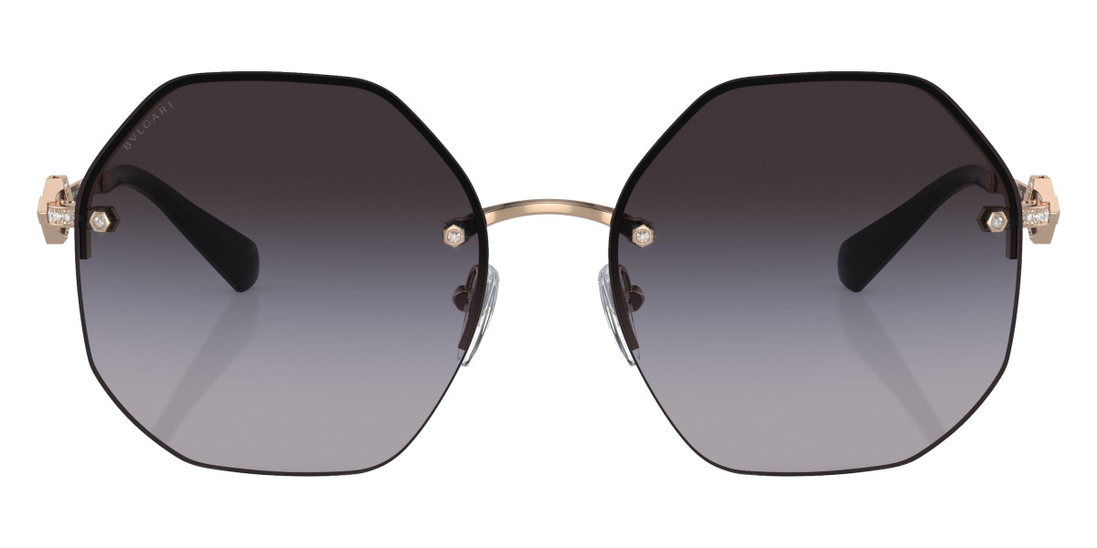Bvlgari™ BV6122B 20148G 58 Pink Gold Sunglasses