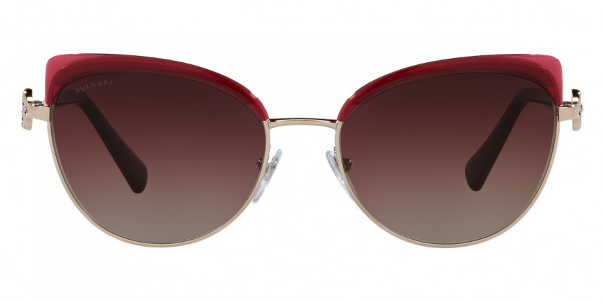 Bvlgari™ BV6158B 2014E2 56 - Pink Gold/Transparent Red