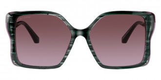 Color: Black/Green/Transparent Violet (54858H) - Bvlgari BV8229BF54858H57