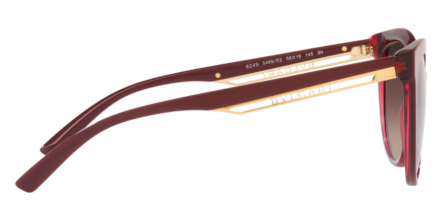 Color: Bordeaux on Transparent Red (546900) - Bvlgari BV82495469E256