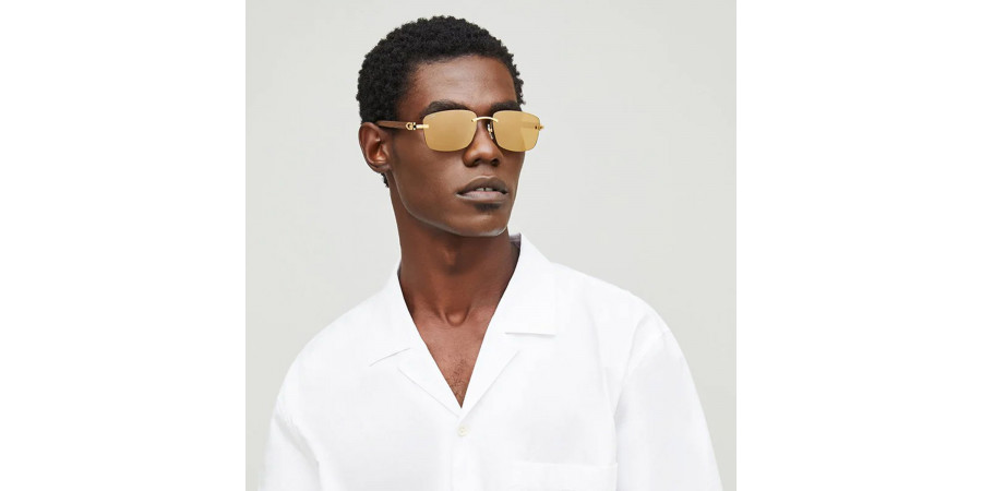 Color: Gold/Brown (001) - Cartier CT0013RS00158