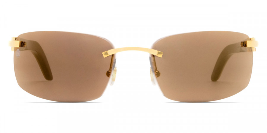Cartier™ CT0046S 004 56 - Gold/White Décor C