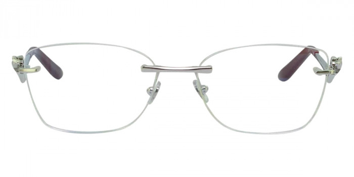 メガネ Cartier Cartier - CT0523O - 002 silver silver transpa Cartier Panthere CT0523O 002 Glasses - US