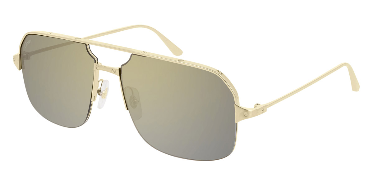 Cartier CT0250S Havana Silver Sunglasses - eye-oo.com