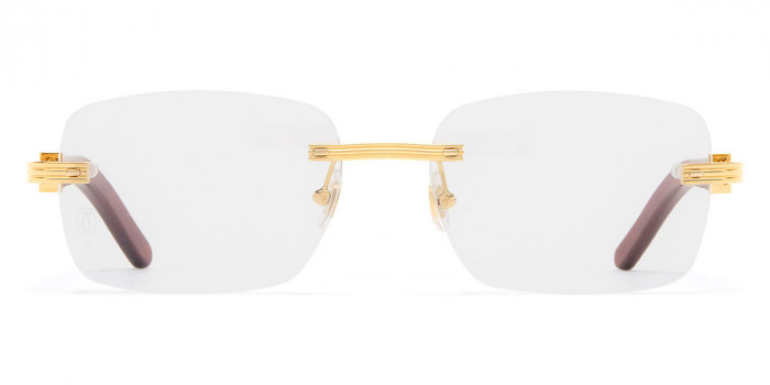 Cartier™ CT0286O 004 56 - Gold/Burgundy Première de Cartier