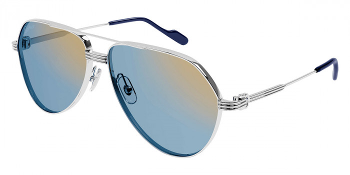 Cartier CT0303S 003 61 Silver Sunglasses - Cartier