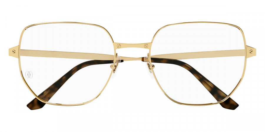 Cartier™ CT0339O 001 55 - Gold Santos De Cartier