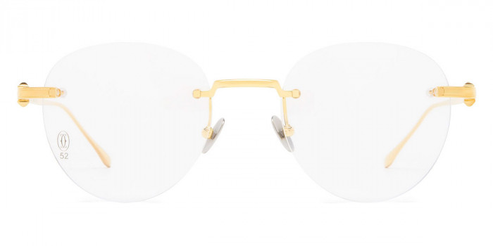 Cartier™ CT0342O 002 52 - Gold Pasha de Cartier