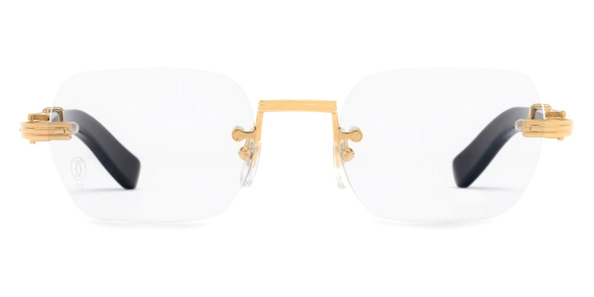 Cartier CT0377O 001 53 Gold/Black Eyeglasses - Cartier