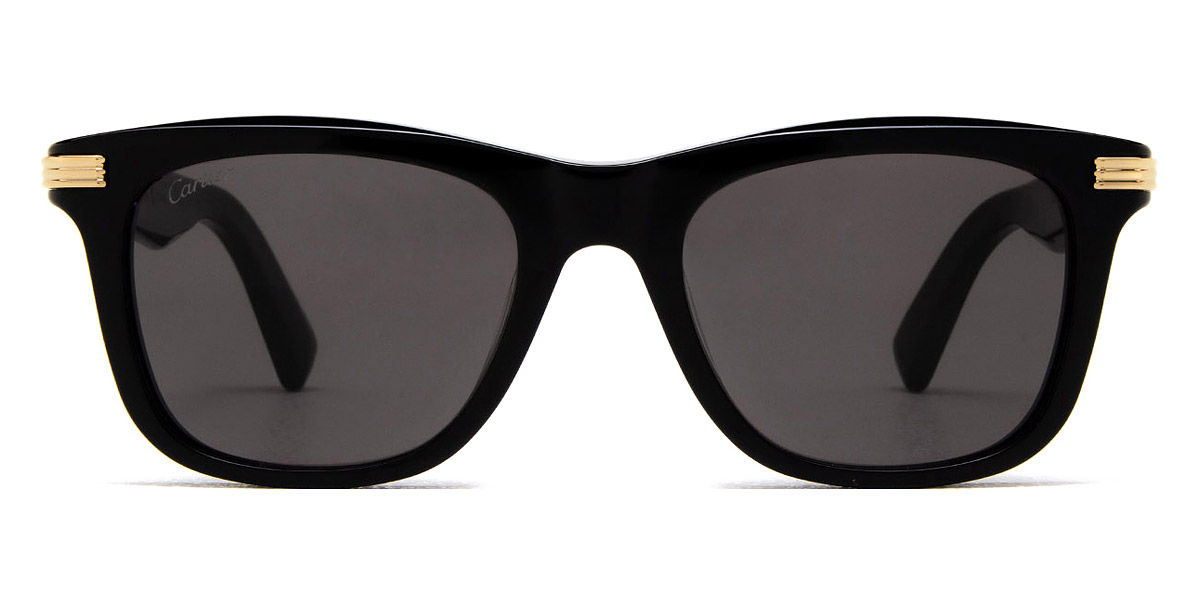 Cartier CT0396S 001 53 Black Sunglasses - Cartier Authorized 